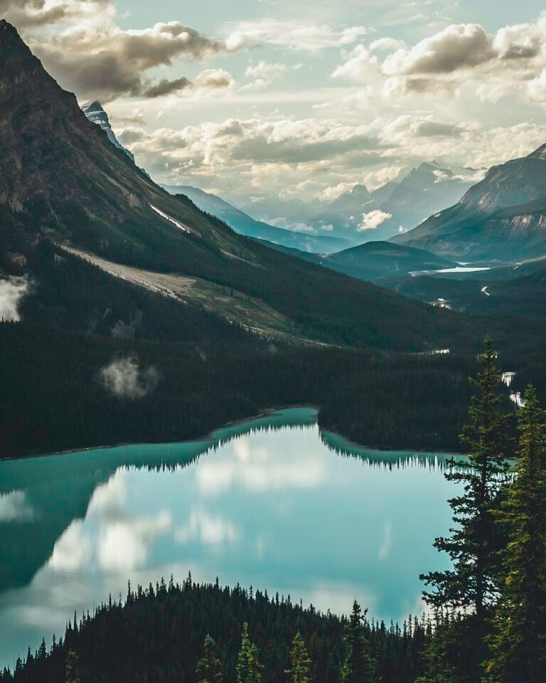 Lake Surrounded With Mountains