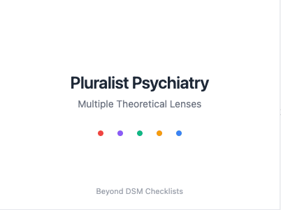 Pluralist Psychiatry